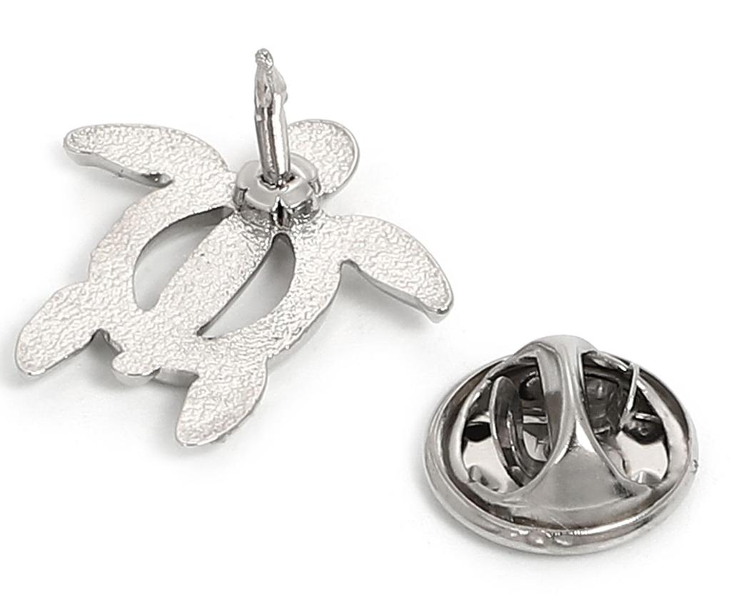 Don Flyee Sea Turtle Honu Sea Goddess Pin, Hawaiian Amulet, Good Luck, Happiness, Butterfly Clutch, Hawaiian Motif, Accessory, Gift, Alloy, C0036