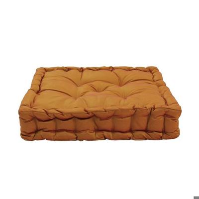 Polsterhocker aus Kupfertaft 40x40