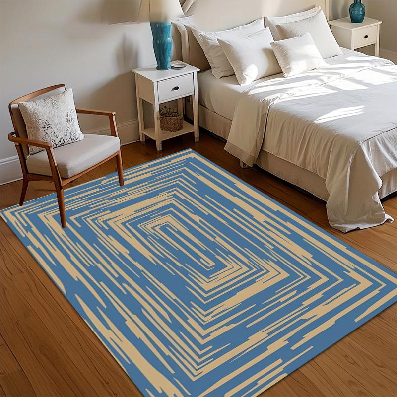 

Modern Geometric Area Rug Light Luxury Entrance Door Mat Non-Slip Washable Carpet for Living Room Kidsroom Dirt-Resistant Boho 40x60CM