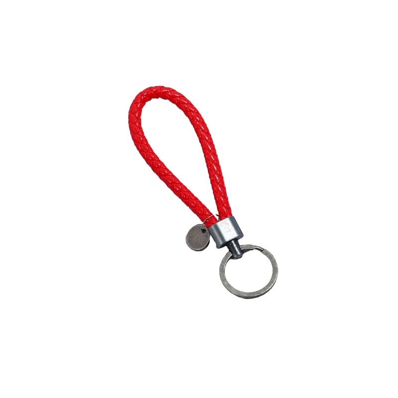 

[EXDUCT] bicycle key ring leather bike bicycle key keychain key key car (red)