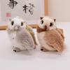 1 Piece Cartoon Chubby Parrot Sparrow School Bag Keychain Cute Bird Plush Pendant Exquisite Birthday Gift Car Decoration