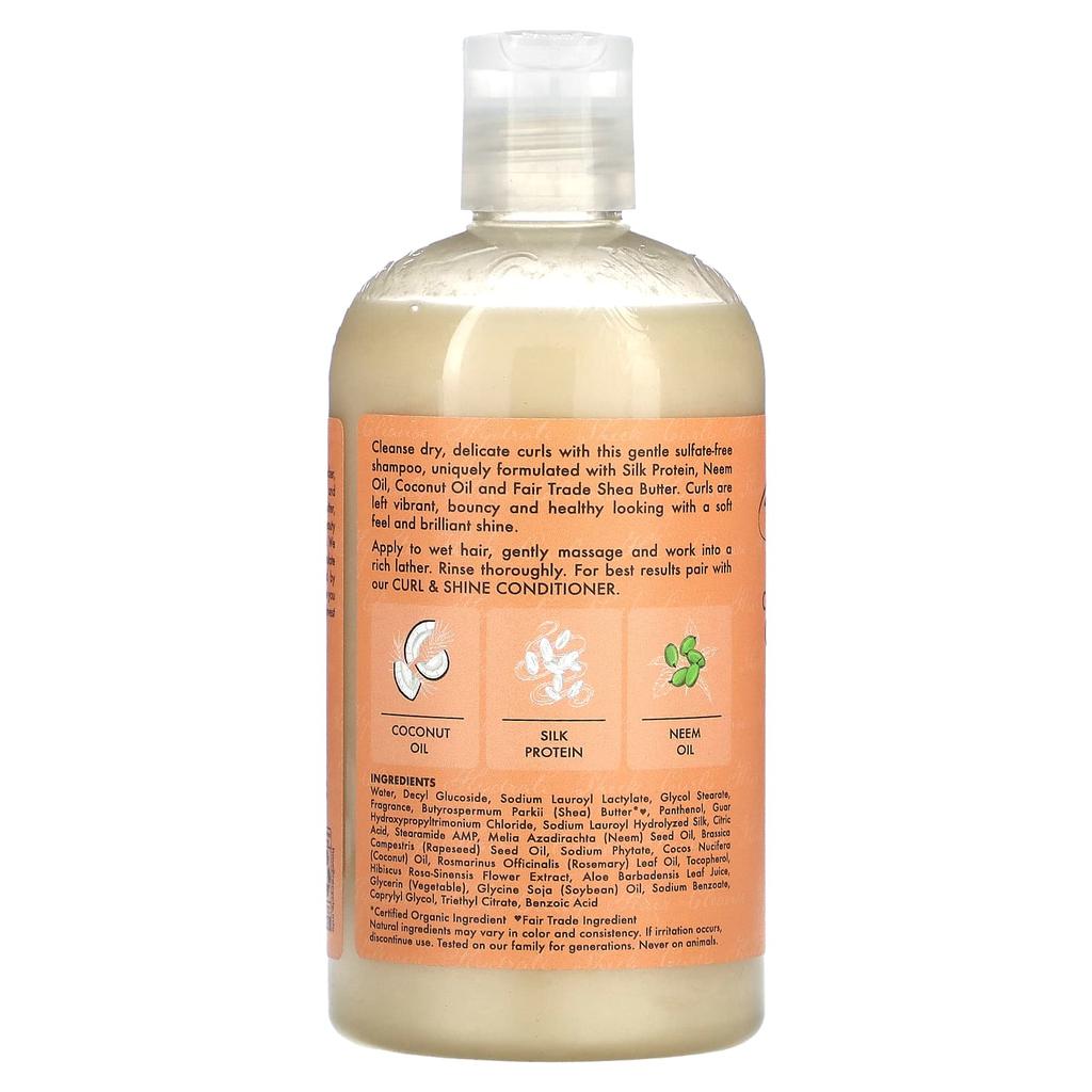 Curl & Shine Shampoo, Coarse Curly Hair, Coconut & Hibiscus, 384 Ml (13 Fl Oz)