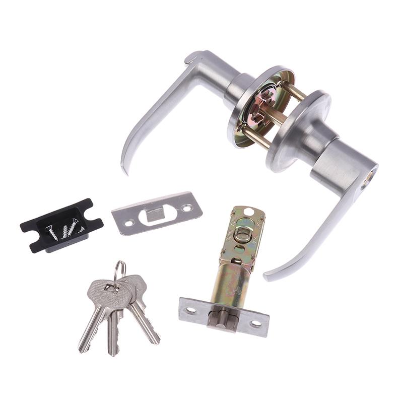 High-Grade Aluminum Alloy Room Door Handle Lock Three-Pole Spherical Knobs Door Lock Bedroom Bathroom Hardware Accessories