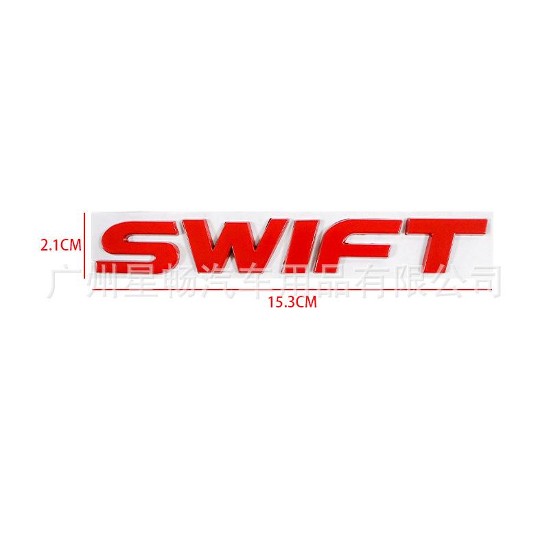 Metal Letter Rear Emblem Fit Swift, Trunk Tailgate Modified Logo Sticker