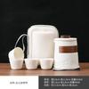 Ceramic Portable Travel Tea Set 1 Pot 4 Cups Camping Outdoor Single Person Drink Business Souvenir