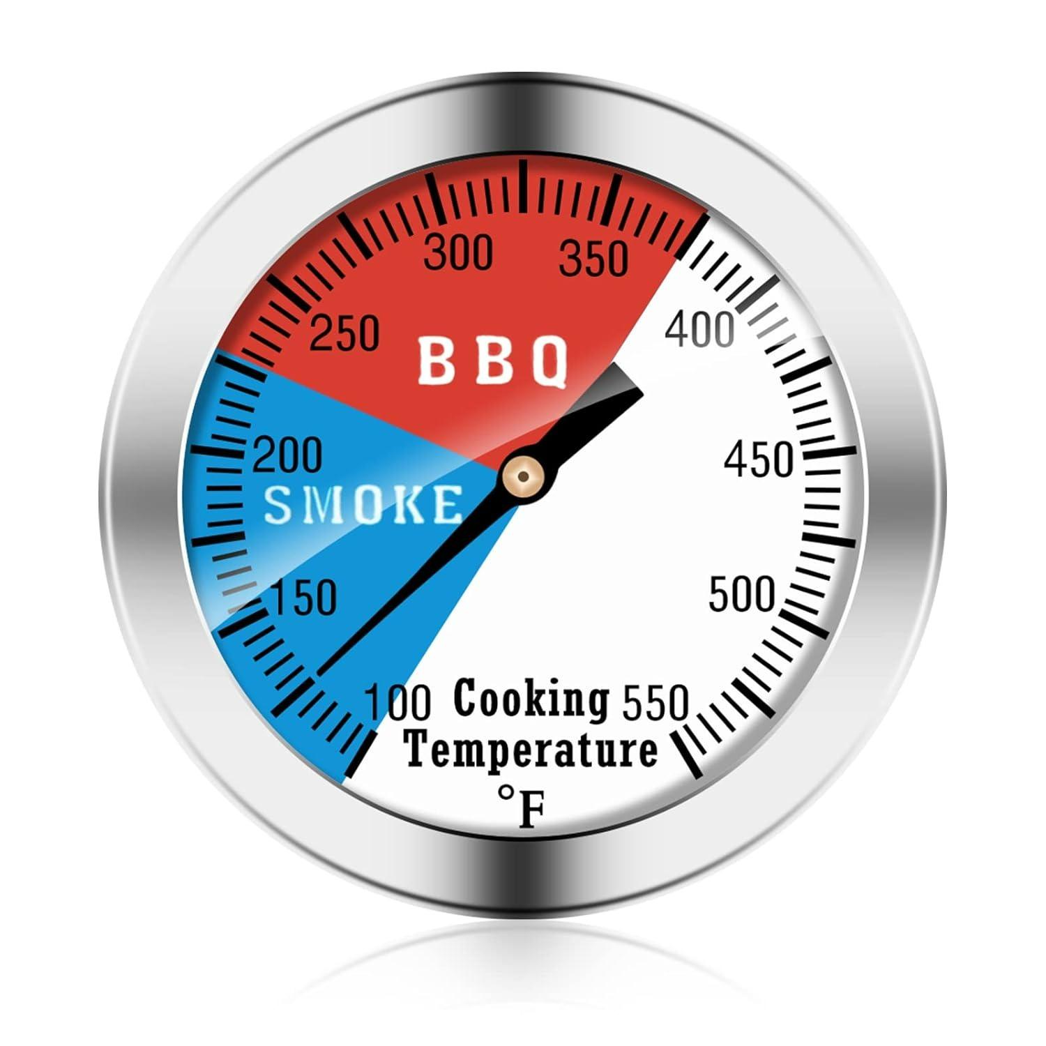 

BBQ Thermometer Gauge - Charcoal Grill Pit Smoker Temp Gauge Grill Thermometer with Fahrenheit and Heat Indicator Z1