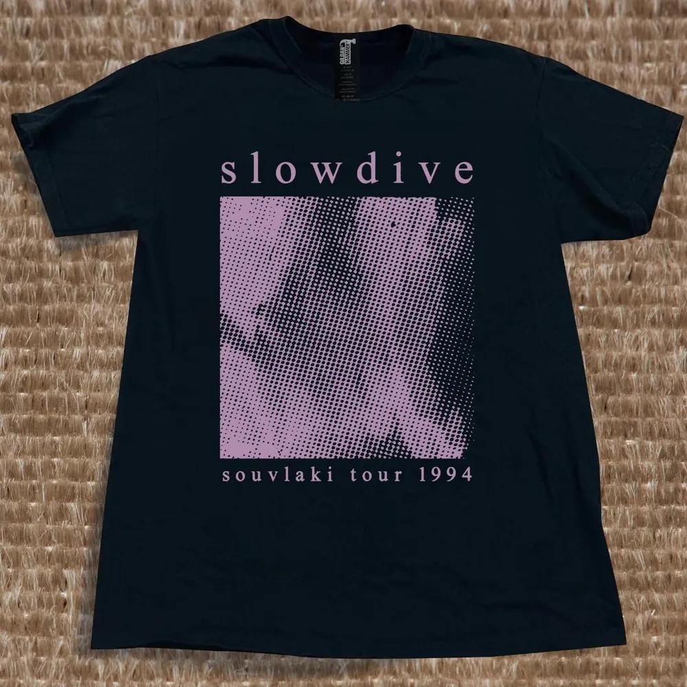 Unisex Short Sleeve Crew Neck Cotton T Shirt Slowdive Band L