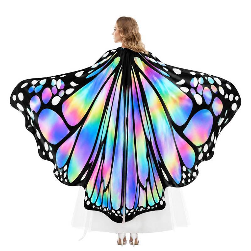 Fantasy Butterfly Cape For Women With Gradient Colors And Stage Wear