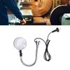 15W 30cm LED Machine Light Fast Heat Dissipation Magnetic Base Gooseneck Work Light Flexible Hose for Lathe Workbench Workshop