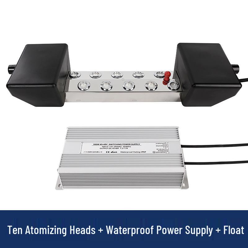 Ultrasonic Ten-Head Atomizer Humidifier: High-Volume Mist Plate for Water Features and Fogging