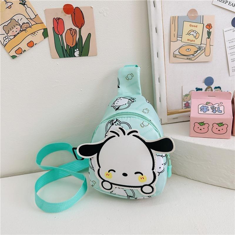 

Trendy Cute Cartoon Kids Backpack Lightweight Anime Crossbody Bag For Boys And Girls Green