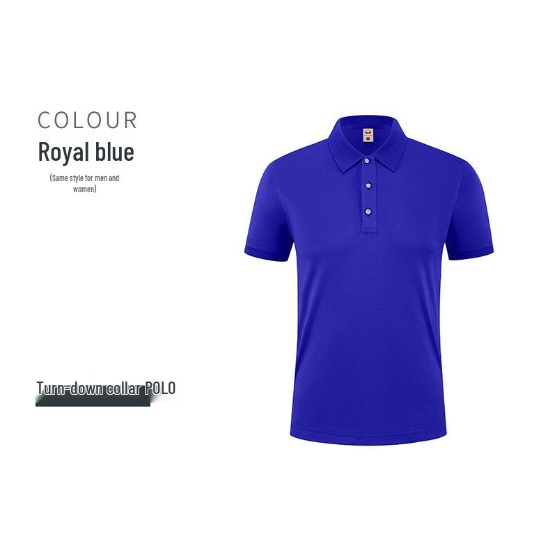 Custom Logo Corporate Polo Shirt, Unisex Summer Style, Lapel, Short Sleeve, Embroidered Workwear