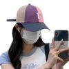 Retro color matching baseball caps for children, big head circumference, small face, deep top and wide brim, spring and summer thin peaked caps