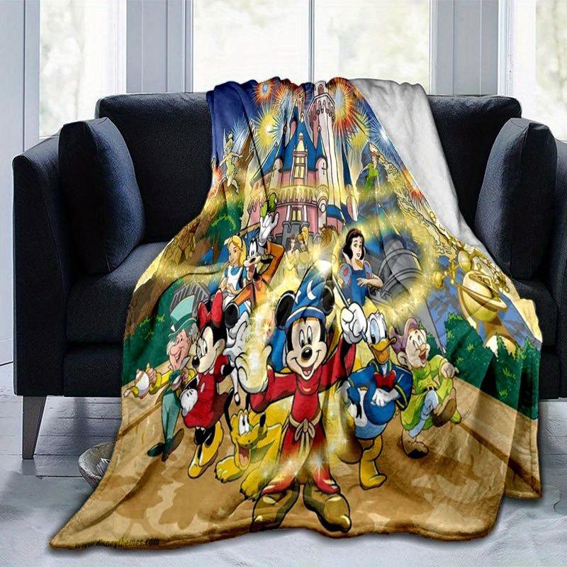 Mickey and Minnie Cartoon Blanket: Adorable, Warm, and Perfect for Home Decoration Living Room, Travel, and All Seasons