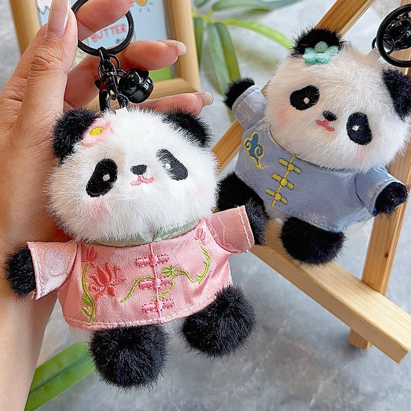 Chinese Panda Plush Keychain Cute Soft Toy For Bag Decor And Gift Option