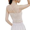 Korean Style Lace Strapless Camisole with Chest Pads for Female Students - Anti-Exposure, Beautiful Back, Summer Wear