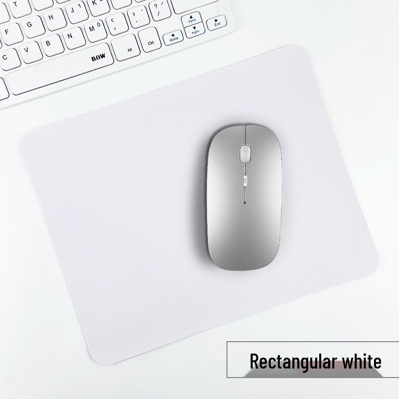 Customizable Multi-Color PU Leather Mouse Pad - Durable, Dirt-Resistant, Available In Square or Round Shapes.