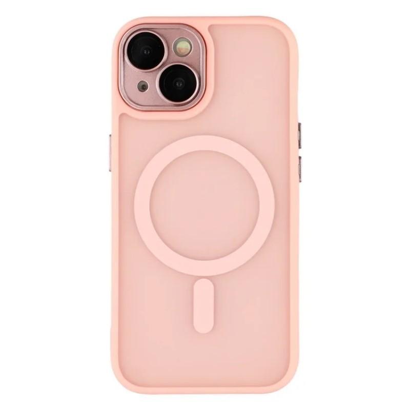 For iPhone 15 Back Cover Compatible with MagSafe WANLONFENG QB1 Series PC TPU Shockproof Phone Case