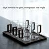 440ml Glass Cups with Walnut Handle Household Heat-resistant Mug Large Capacity Tea Making Glassware Office Drinking Glasses