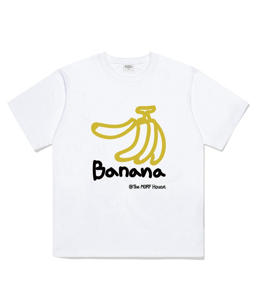 Deomopeuhauseu Apple Morf Oversized Short Sleeve T-Shirt White