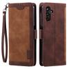 For Samsung Galaxy S25 FE Case RFID Blocking Wallet Stand Leather Phone Cover with Wrist Strap