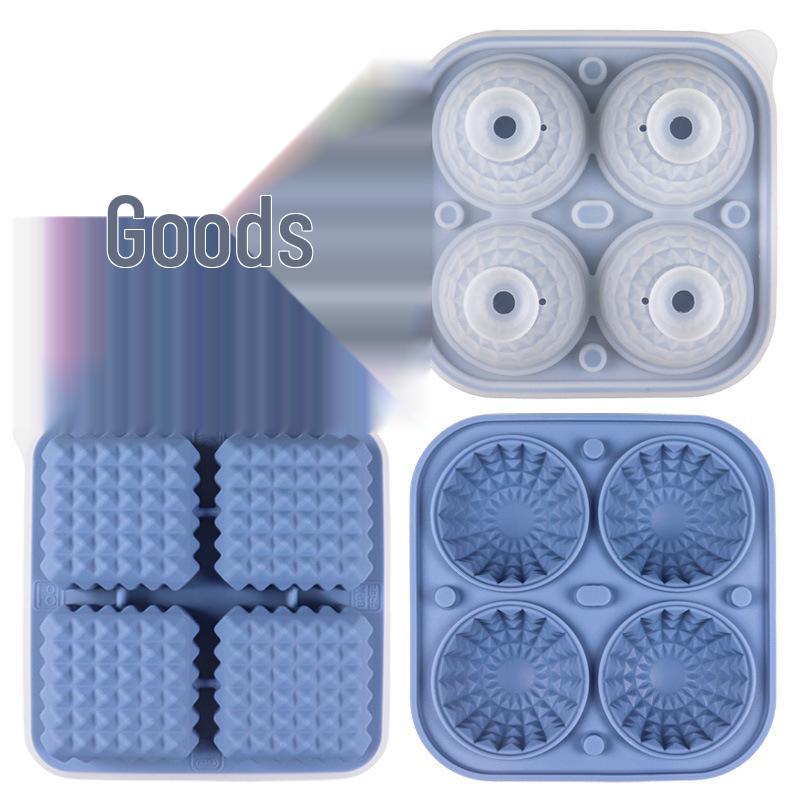 Silicone Ice Hockey Mold - Hand Grenade and Rhombic Ice Stick for Whiskey