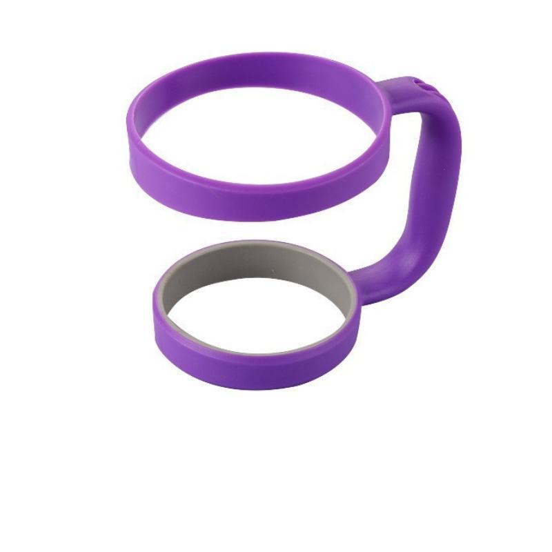 Car Cup Holder Double Loop Handle 30oz Non-slip Base Fits Thermos Ice Bullion Cups for Daily Car Travel