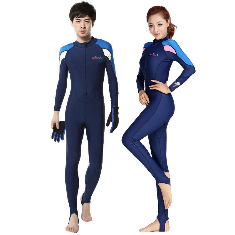 Unisex Adult Full Body Long Sleeve Swimsuit: Quick-Dry, Breathable, Sun-Protective for Surfing, Snorkeling, and Diving.