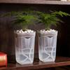 Scale Self Watering Pots Watering Nursery Pot with Drainage Holes Translucent Plastic Planters Mini Flower Seedlings Pot