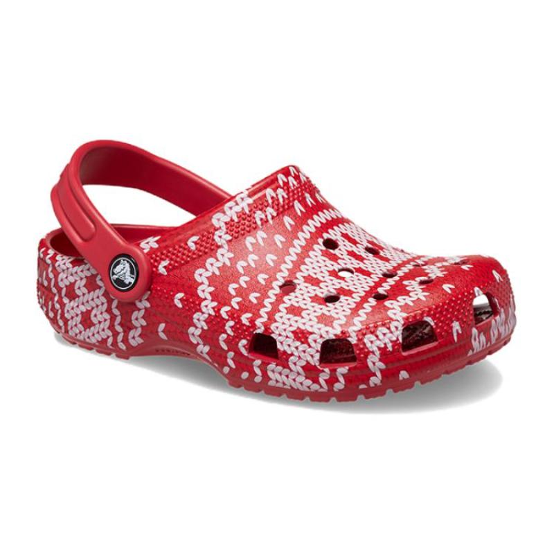 Crocs Anti-Slip Shock-Absorbing Children's Sandals Red and White Children's Model