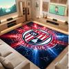 Southampton Voetbal Print Kristalfluweel Tapijt, Comfortabel Waterabsorberend Antislip Binnen Vloerkleed