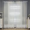 1PC White Embroidered Sheer Curtains Curtains for Living Dining Room Bedroom