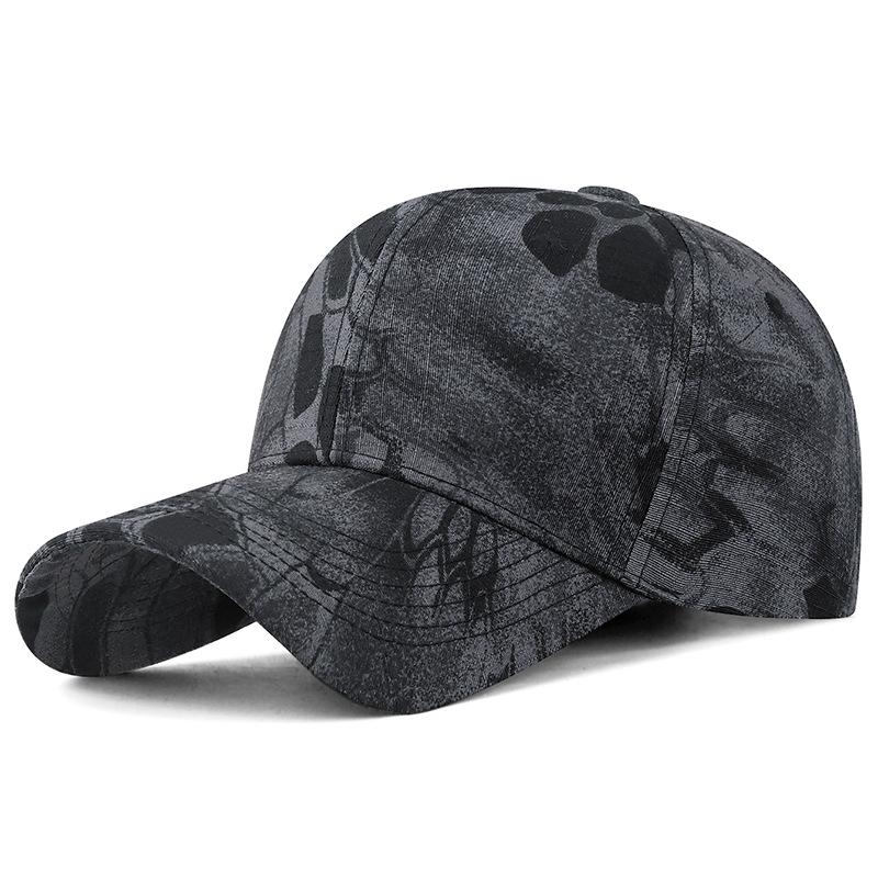 Spring Python Camouflage Tactical Baseball Cap Hard Top Adjustable Sunscreen Cap