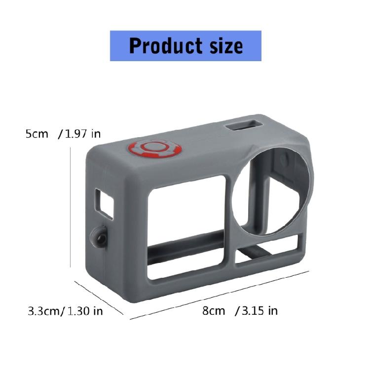 Flexible Silicone Camera Cover Case Protector and Lens Guard with Fall Prevention Rope for Action 5 Professional