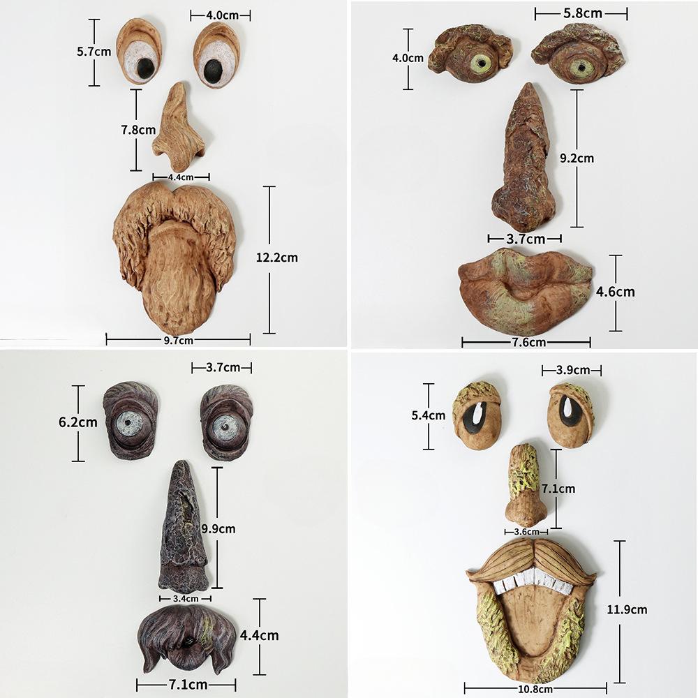 Bark Luminous Tree Face Tree Monster Facial Resin Ornament Easter Outdoor Creative Ornament Decoration