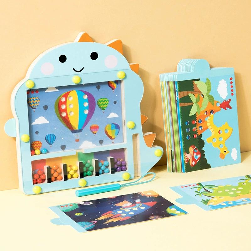 Children's Magnetic Bead Maze Toy: Educational Pen Control, Counting & Color Recognition Aid