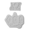 High Gloss Shiny High Quality for Key Couple Lock Silicone Mold Resin Charms Jewelry Earring Necklace Polymer Clay Mold