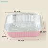 Set da 10 Teglie per Panettone con Coperchi e Cucchiaini Teglia Quadrata in Foglio di Alluminio Antiaderente Contenitore per Pane Teglie per Torta Resistenti al Calore