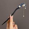 Elegant Retro Tassel Hairpin for Hanfu Updo - Women's Chinese Style Metal Hair Clip