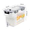 Cold Kettle with Faucet Beverage Dispenser Sealed Clear Water Container Pitcher