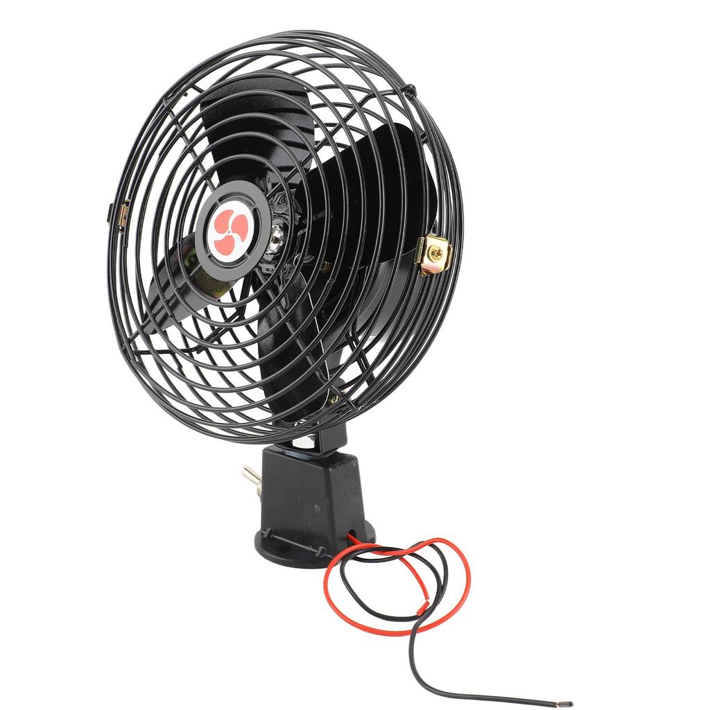 Metal Car Fan 12V RV Cooling Fan 12V RV Cooling Fan with 2 Speed  Heavy Duty Quiet Metal Car Fan for Truck RV Car Boat Bus