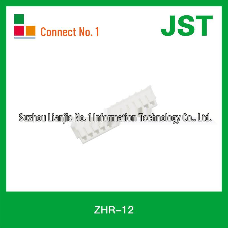 Original ZH Series ZHR-12 Connector, 1.5MM Pitch, Plastic Shell, Sold Individually.