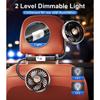 2026 Car Cooling Fan 360 Adjustable Dual Head Car Fan Low Noise Automotive Electric Fan Type C Charge for Dashboard RV Truck