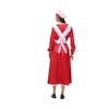Halloween New Ladies Christmas Maid Dress Maid Play Dress Red Long Sleeve Dress