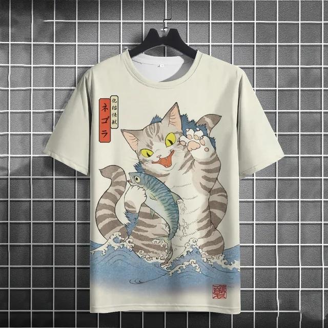 

Винтажные футболки для мужчин с 3D-принтом, американская футболка с коротким рукавом, свободные хип-хоп футболки с круглым вырезом, мужская одежда, Camiseta 6XL