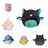 Soft And Cute Plush Animal Pillow Toy For Birthday Gift Banana Polka Dot Pig Glitter Bat Green Bat Unicorn Whale Blue Camouflage Shark 20cm Height