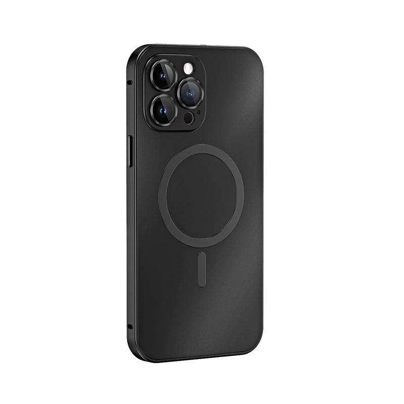 Anwendbar auf iPhone14 Magnetische elastische Schnalle Handyhülle Objektivfolie Apple 13ProM Metallrahmen Matte Schutzhülle