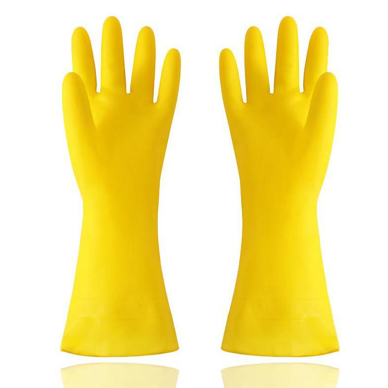 

Household Kitchen PVC Gloves Thick and Durable Gloves Cleaning Household Chores Washing Dishes Waterproof Wear Resistant Gloves M