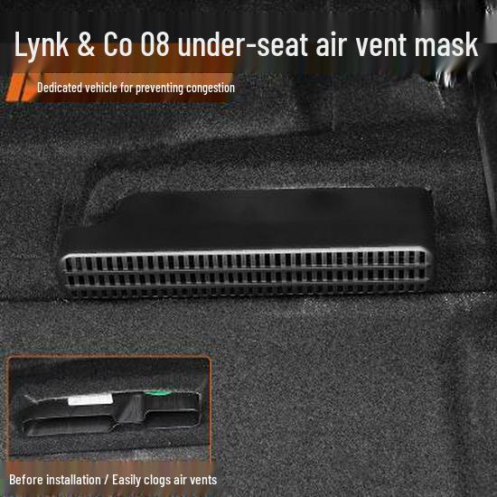 Lynk & Co 08 EMP Under-Seat Air Vent Cover: Dustproof & Anti-Clogging Interior Upgrade