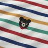 MIKI HOUSE Double B Long Sleeve Made in for Boys and Multicolor T-Shirt, Striped, Lightweight, Japan, Girls, Baby, Kids, Kindergarten, School,